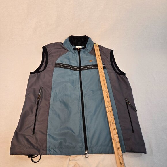 Vintage NIKE Gorpcore Y2K Retro UNISEX Reflective Green/Gray Zip Up Vest Size M. - Picture 15 of 16